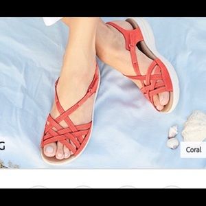hotter coral sandals